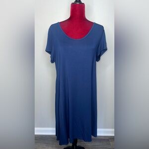 New Royal blue T-shirt dress